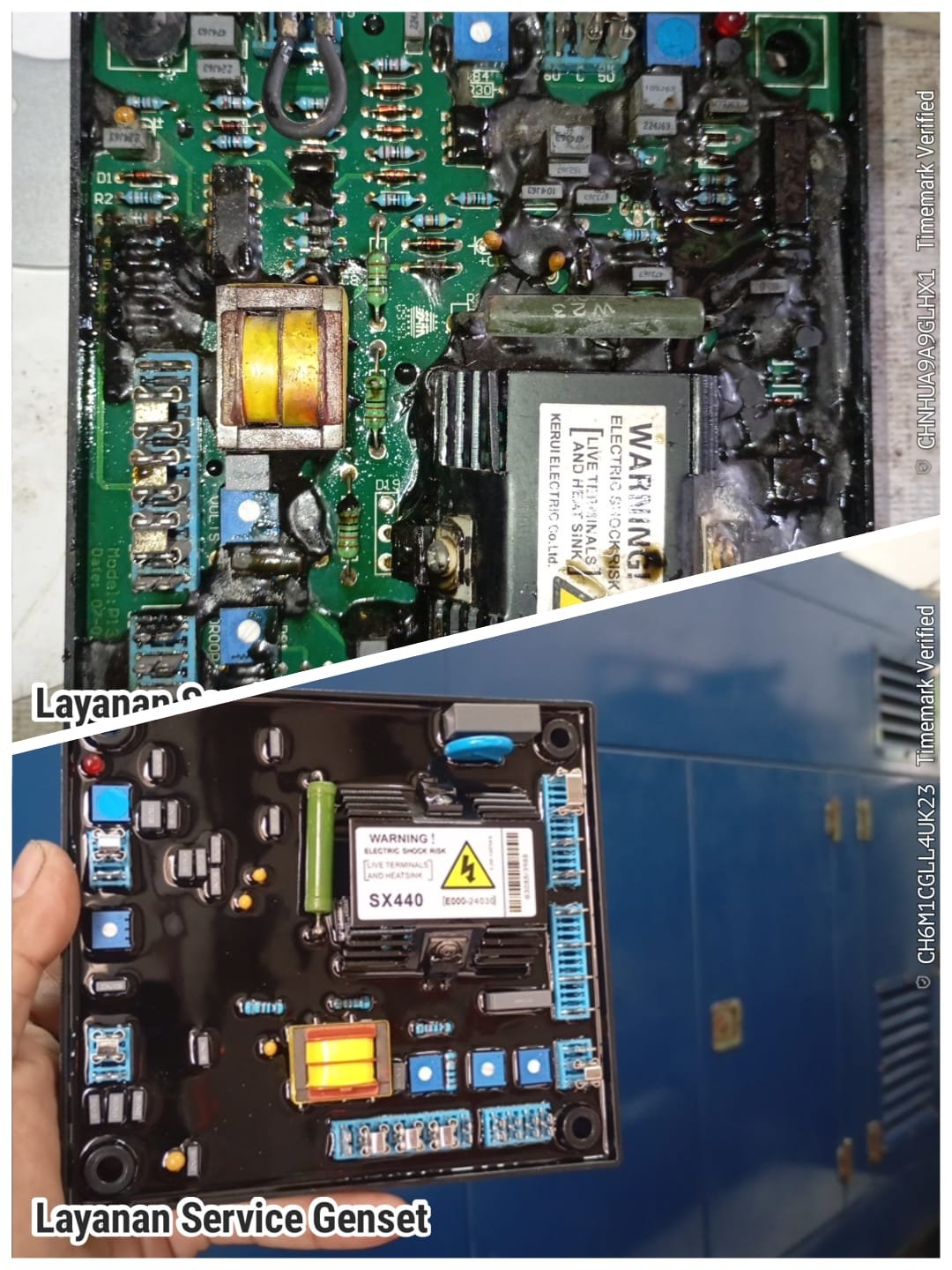 Perbandingan AVR Rusak vs Baru