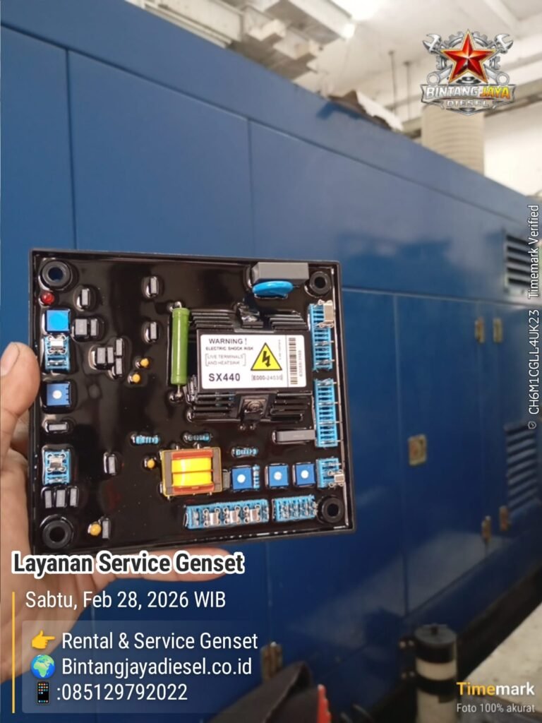 AVR Genset SX440 Terbakar dan Rusak Akibat Short Circuit